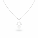 Colar de Prata 925 Menina Vazada