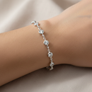 Pulseira Inteira em Zircônias Redondas