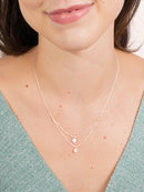 Colar Correntes e 2 Pontos de Luz