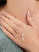 Colar Correntes e 2 Pontos de Luz