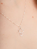 Colar de Prata 925 Menina Vazada